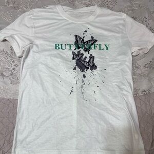 SHEIN size small graphic shirt butterflies